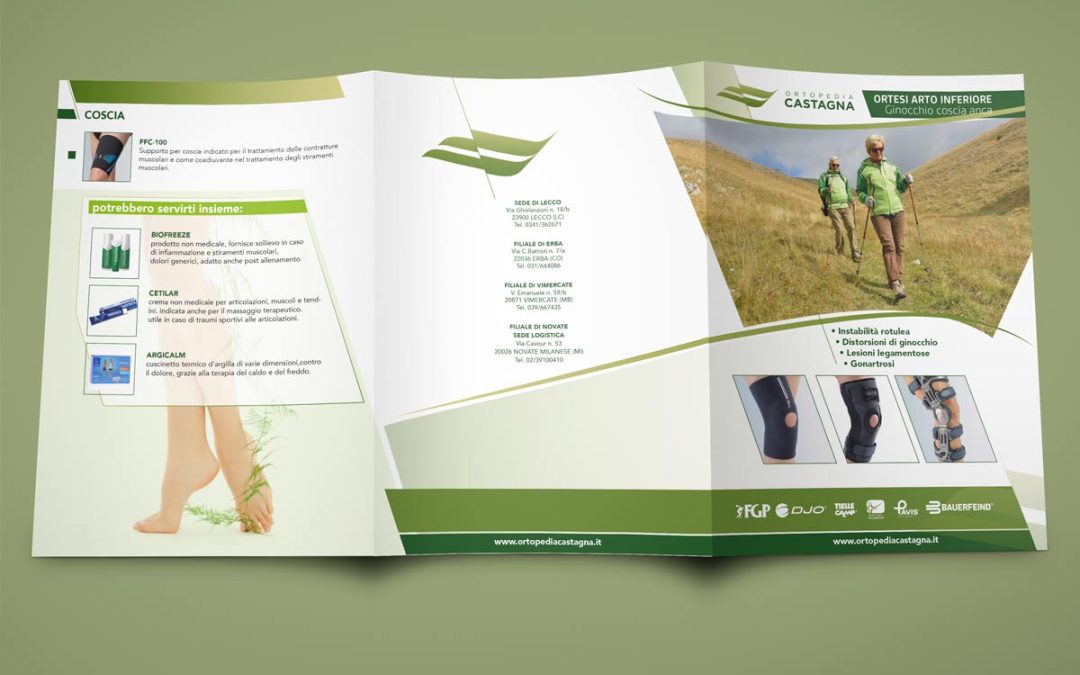 Ortopedia Castagna Brochure and flyer